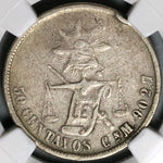 1885/3-Cn NGC VF Mexico 50 Centavos Culican Mint Balance Scale Silver 9k Coin (23041801C)