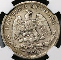 1885/3-Cn NGC VF Mexico 50 Centavos Culican Mint Balance Scale Silver 9k Coin (23041801C)