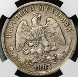 1885/3-Cn NGC VF Mexico 50 Centavos Culican Mint Balance Scale Silver 9k Coin (23041801C)