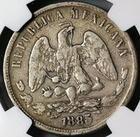 1885/3-Cn NGC VF Mexico 50 Centavos Culican Mint Balance Scale Silver 9k Coin (23041801C)