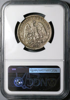 1885/3-Cn NGC VF Mexico 50 Centavos Culican Mint Balance Scale Silver 9k Coin (23041801C)