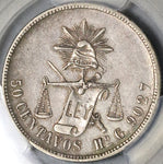 1894-Ho PCGS XF 45 Mexico 50 Centavos Hermosillo 59k Silver Coin (22041302C)