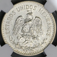 1916 NGC AU Det Mexico 50 Centavos Key Date Silver Coin (19040703C)