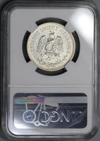 1916 NGC AU Det Mexico 50 Centavos Key Date Silver Coin (19040703C)