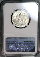 1920 NGC MS 65 Mexico 50 Centavos Mint State Silver Coin (19100404C)