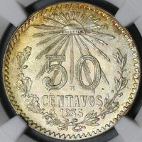 1935 NGC MS 63 Mexico 50 Centavos Silver 1 Year Type Coin (21051002C)