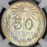 1935 NGC MS 65 Mexico 50 Centavos 1 Year Type GEM Silver Coin (21051003C)