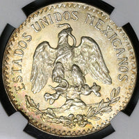 1935 NGC MS 65 Mexico 50 Centavos 1 Year Type GEM Silver Coin (21051003C)