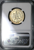 1935 NGC MS 65 Mexico 50 Centavos 1 Year Type GEM Silver Coin (21051003C)