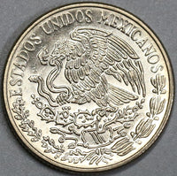 1975 Mexico 50 Centavos Aztec Emperor Gem BU Coin (19021801RE)