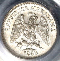 1869/8-Mo PCGS MS 64 Mexico 5 Centavos Mint State Silver 40k Minted Coin (19102601C)