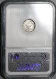 1870-Ca NGC MS 64 Mexico 5 Centavos Rare Chihuahua Silver Mint State Coin 35k (20011603C)