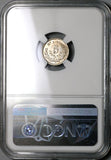 1874-Mo NGC MS 65 Mexico 5 Centavos Mint State Silver Gem Coin (22060101C)