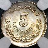 1888-Ga NGC MS 65 Mexico 5 Centavos Guadalajara Silver Coin POP 1/0 (22072602C)