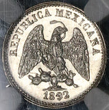 1892-Mo NGC MS 64 Mexico 5 Centavos Mint State Silver Coin (23010902C)