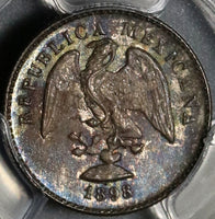 1898-Mo PCGS MS 64 Mexico 5 Centavos Mint State Silver 80k Minted Coin POP 1/0 (20090501C)