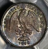 1898-Mo PCGS MS 64 Mexico 5 Centavos Mint State Silver 80k Minted Coin POP 1/0 (20090501C)
