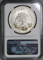 1947 NGC MS 66 Mexico 5 Pesos Cuahtemoc Aztec Mint State Silver Coin (19080901C)