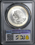 1948 PCGS MS 67 Mexico 5 pesos Cuauhtemoc Silver Aztec Emperor Coin (19112301C)