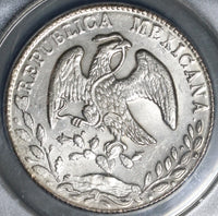 1884-As ICG MS 62 Mexico 8 Reales Rare Alamos Mint Silver Coin (21060403C)