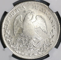 1829-Pi NGC XF Det Mexico 8 reales Scarce Potosi Mint Silver Coin (21090704C)