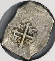 1729 NGC F 12 MEXICO Cob 8 Reales Philip V 25.89g Silver Spain Colonial Coin POP 2/0 (18072901C)
