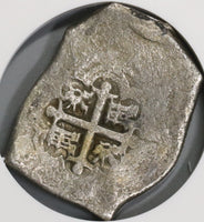 1729 NGC F 12 MEXICO Cob 8 Reales Philip V 25.89g Silver Spain Colonial Coin POP 2/0 (18072901C)
