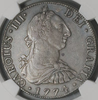 1774 NGC XF  Mexico 8 Reales Charles III Spain Colonial Coin (23022102C)