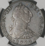 1774 NGC XF  Mexico 8 Reales Charles III Spain Colonial Coin (23022102C)