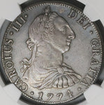 1774 NGC XF  Mexico 8 Reales Charles III Spain Colonial Coin (23022102C)