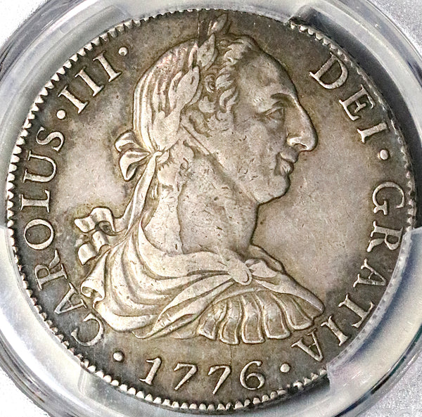 1776 PCGS XF 40  Mexico 8 Reales Charles III Spain Colonial Coin (22120401D)