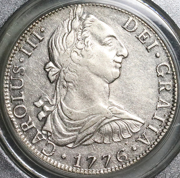 1776 PCGS XF 45  Mexico 8 Reales Charles III Spain Colonial Coin (23021701C)