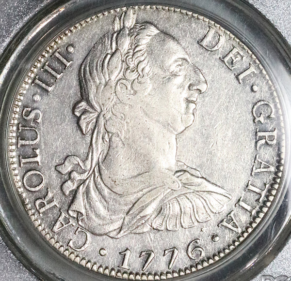 1776 PCGS XF 45 Mexico 8 Reales Charles III Spain Colonial