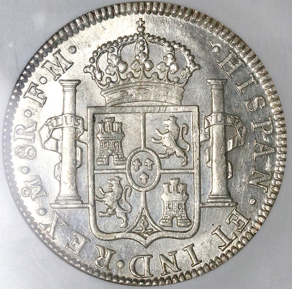1786 NGC MS 60 PL Mexico 8 Reales Charles III Proof Like Colonial