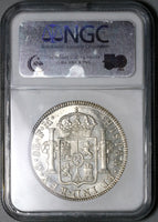1786 NGC MS 60 PL Mexico 8 Reales Charles III Proof Like Colonial Silver Coin (21111703C)