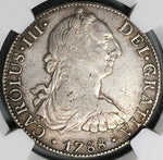 1788 NGC VF Mexico Charles III 8 Reales Pillars Silver Dollar Coin (23030701C)