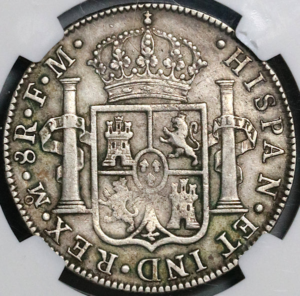 1788 NGC VF Mexico Charles III 8 Reales Pillars Silver Dollar Coin