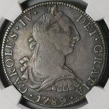 1789 NGC VF Mexico Charles IV 8 Reales Charles III Bust Silver Coin (23022103C)