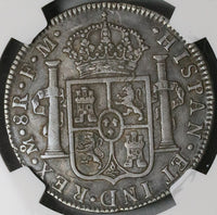 1789 NGC VF Mexico Charles IV 8 Reales Charles III Bust Silver Coin (23022103C)