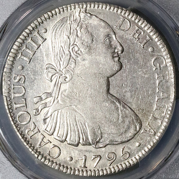 1795-Mo PCGS AU Mexico 8 Reales Charles IV Silver Dollar Spain Colonial Coin (22110201C)