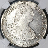 1800 NGC MS 61 Mexico 8 Reales Charles IV Pillars Silver Coin (22111301D)
