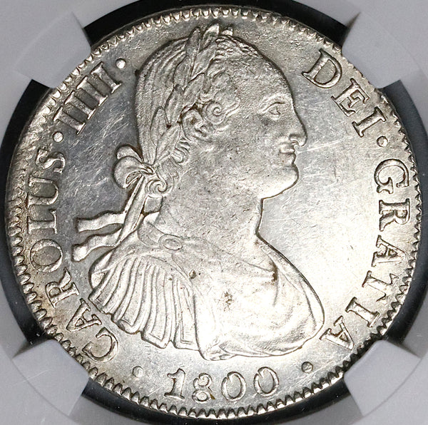 1800 NGC MS 61 Mexico 8 Reales Charles IV Pillars Spain Colonial