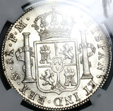1800 NGC MS 61 Mexico 8 Reales Charles IV Pillars Spain Colonial Silver Coin (22111301D)