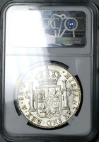 1800 NGC MS 61 Mexico 8 Reales Charles IV Pillars Spain Colonial Silver Coin (22111301D)