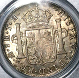 1805 PCGS AU 58 Mexico 8 Reales Charles IV Pillars Silver Coin (23011604C)