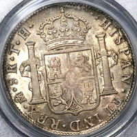 1805 PCGS AU 58 Mexico 8 Reales Charles IV Pillars Silver Coin (23011604C)