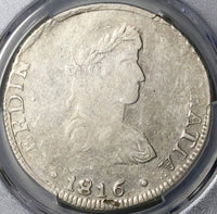 1816-D PCGS VF 20 Mexico 8 Reales War Independence Durango Mint Silver Coin POP 1/1 22101601D