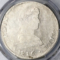 1816-D PCGS VF 20 Mexico 8 Reales War Independence Durango Mint Silver Coin POP 1/1 22101601D