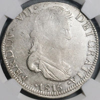1816-Zs NGC VF 30 Mexico 8 Reales War Independence Zacatecas Mint Coin (22012101C)