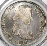 1816-Zs PCGS VF 30 Mexico 8 Reales War Independence Royalist Zacatecas Silver Coin (20022303C)